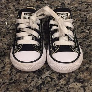 Black and white chuck Taylor’s